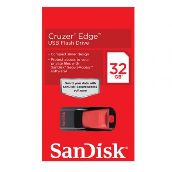 SANDISK PenDrive chiavetta USB 32 GB Sandisk Cruzer Edge rosso